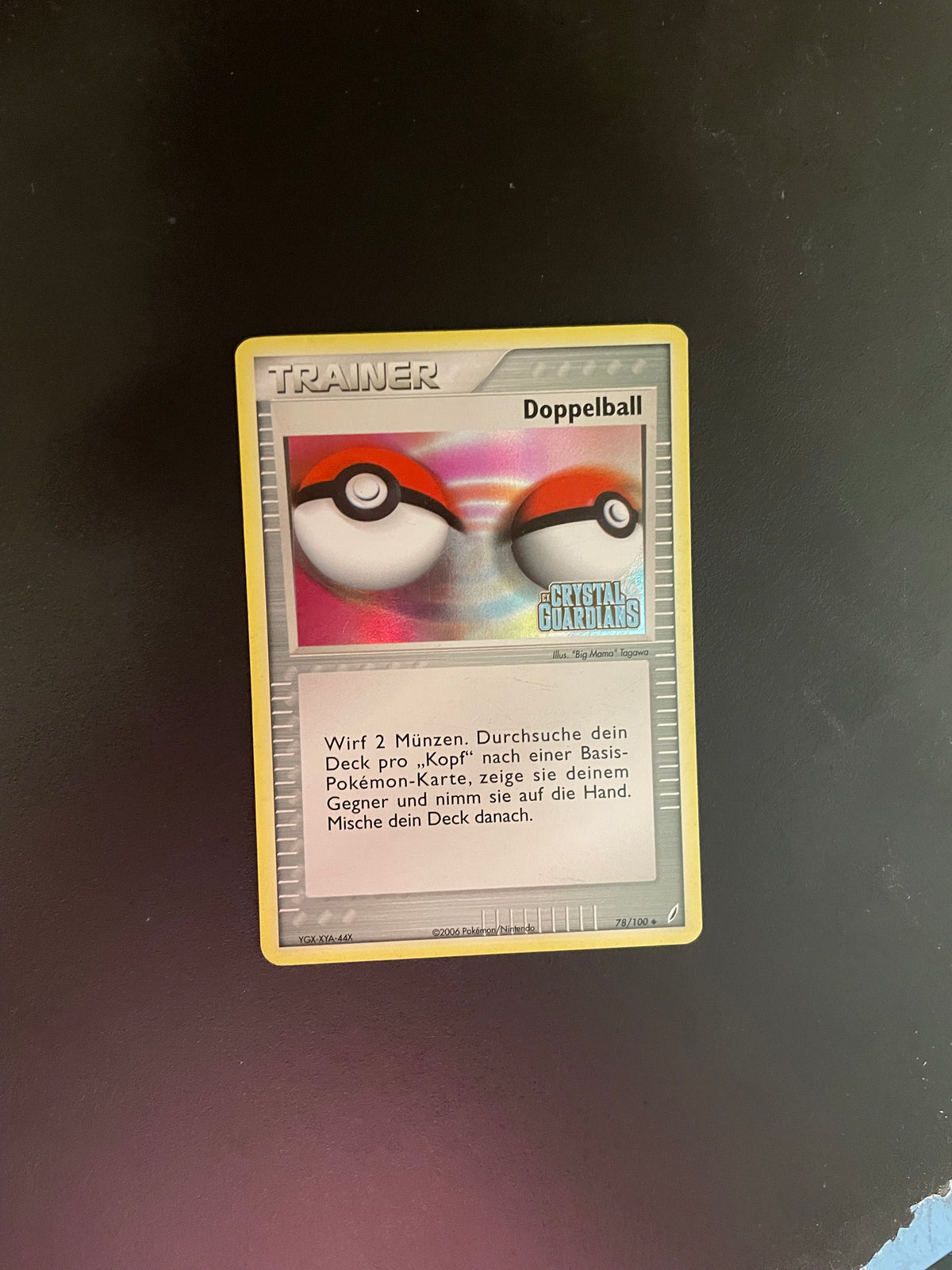 Pokemon Karte Stamp Doppelball 78/100 Deutsch