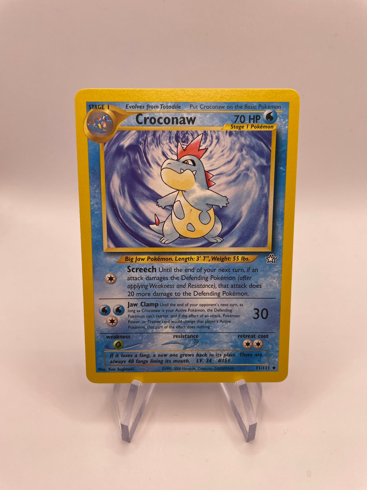 Pokemon Karte Tyracroc Neo Genesis 31/111 Englisch