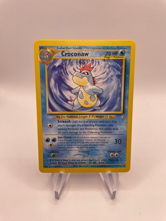 Pokemon Karte Tyracroc Neo Genesis 31/111 Englisch