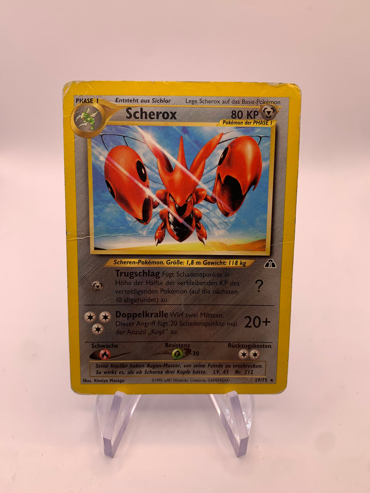 Pokemon Karte Scherox 29/75 Neo Discovery Deutsch