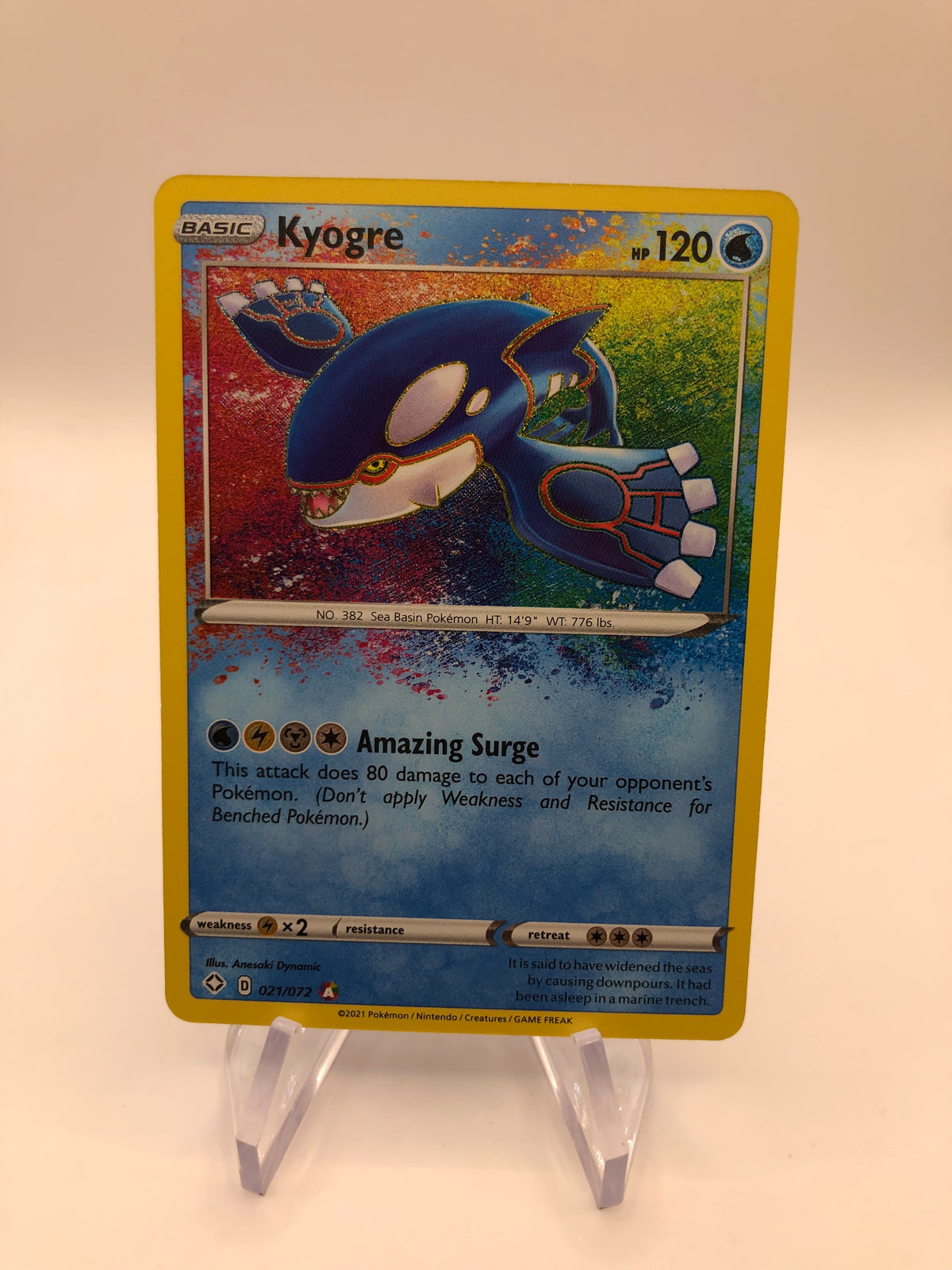 Pokemon Karten Amazing Kyogre 21/72 Englisch