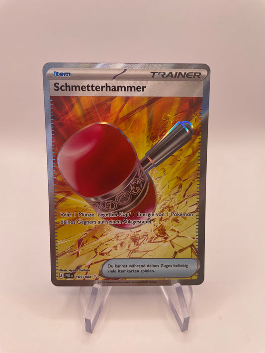 Pokemon Karte Trainer Schmetterhammer 105/84 Deutsch