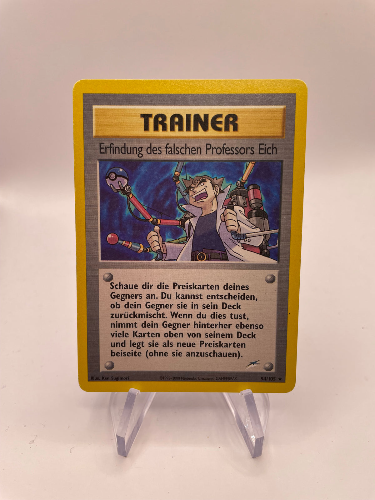 Pokemon Karte Neo Destiny Trainer Erfindung des falschen Professors eich 94/105 Deutsch
