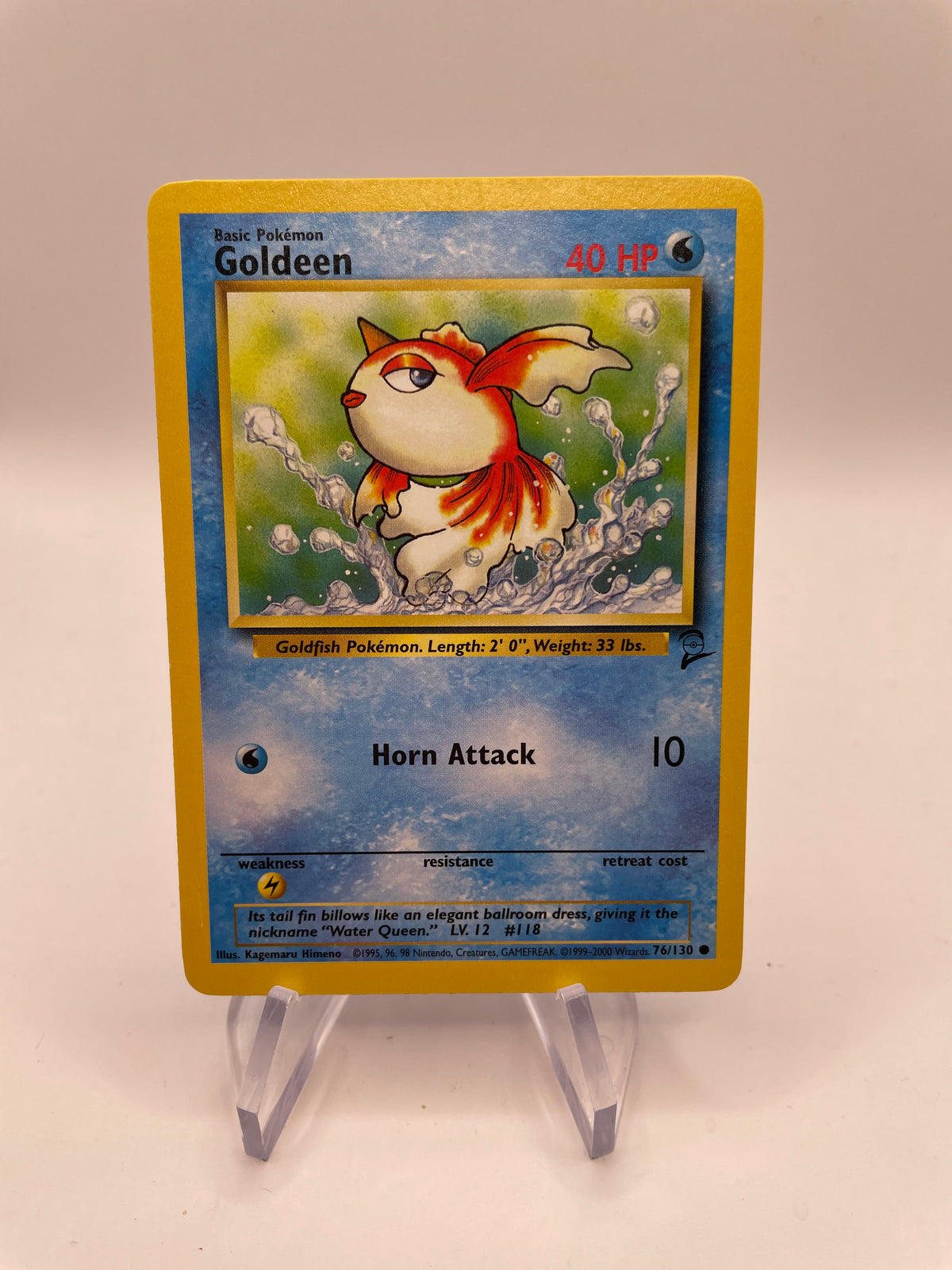 Pokemon Karte Base-Set 2 Goldeen 76/130 Englisch
