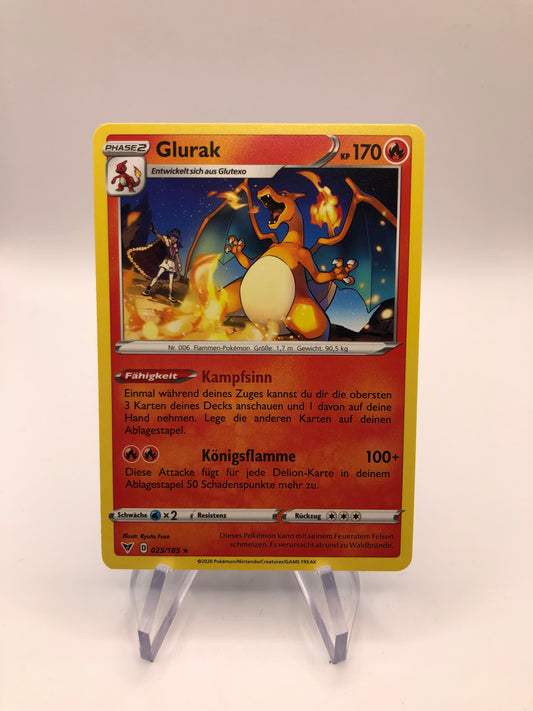Pokemon Karte Glurak 25/185  Deutsch