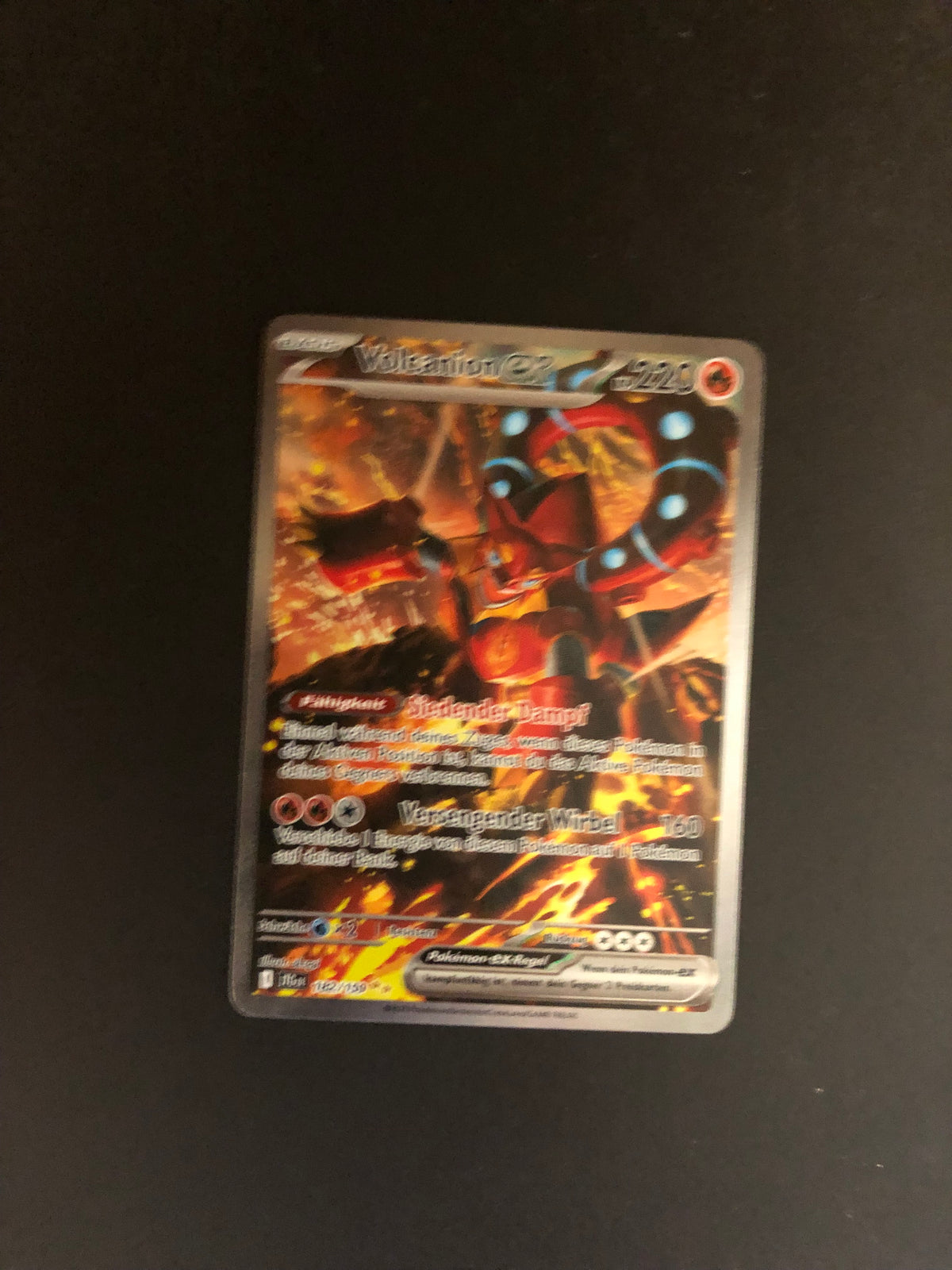 Pokemon Karte EX Volcanion 182/159 Deutsch