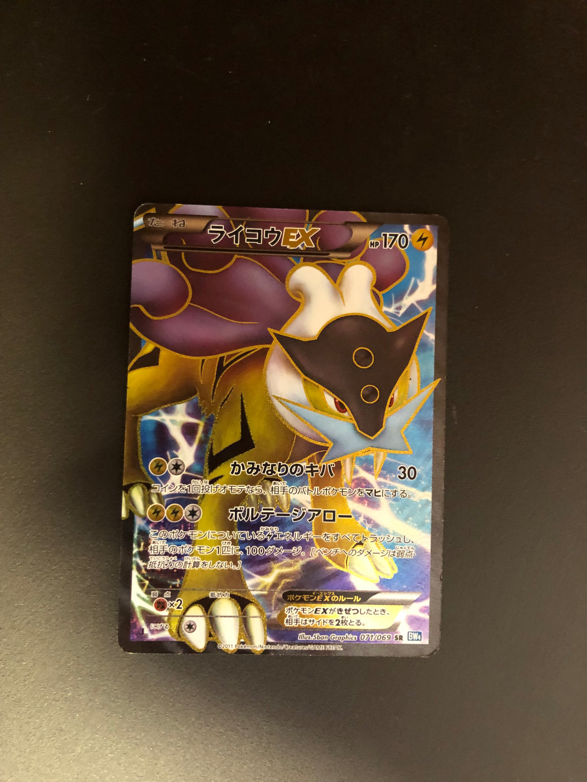 Pokemon Karten Ex Fullart Raikou 71/69 Japanisch