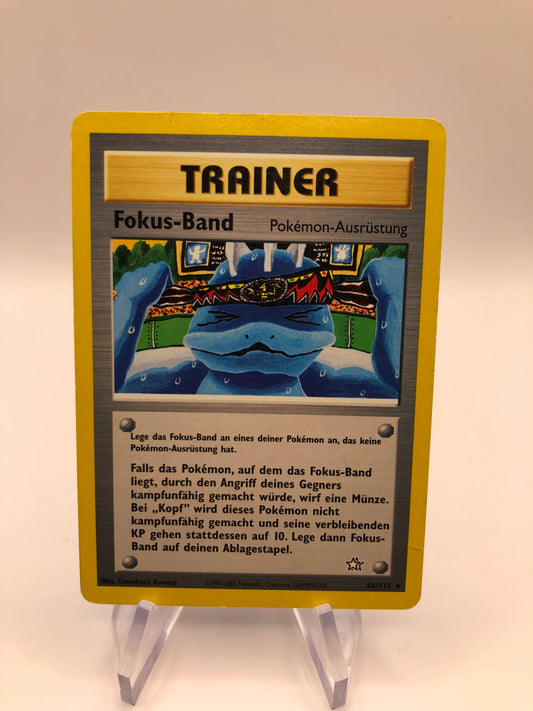 Pokemon Karte Neo Genesis Trainer Fokus-Band 86/111 Deutsch