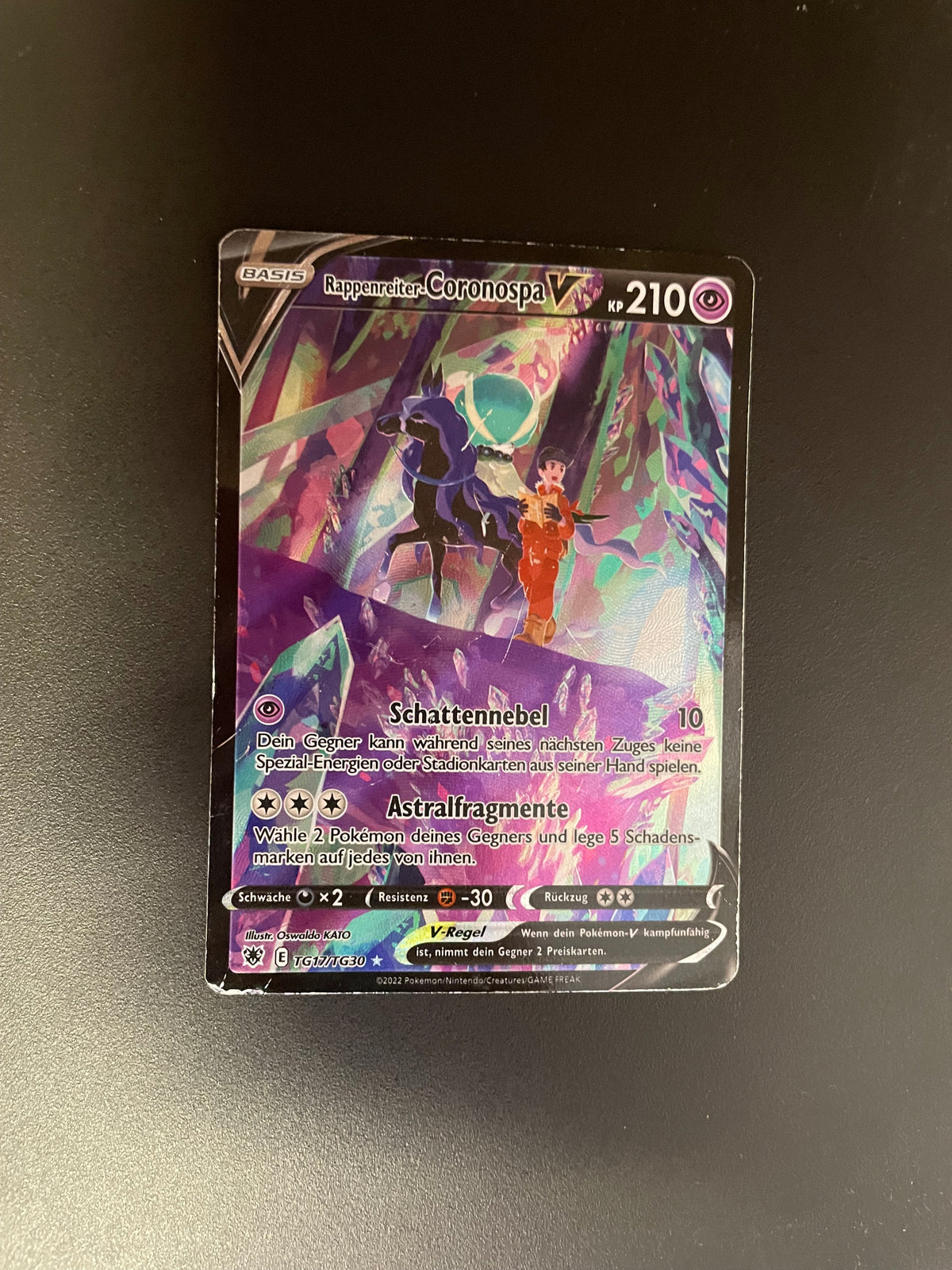 Pokemon Karte V Rappenreiter Coronospa TG17/TG30 Deutsch
