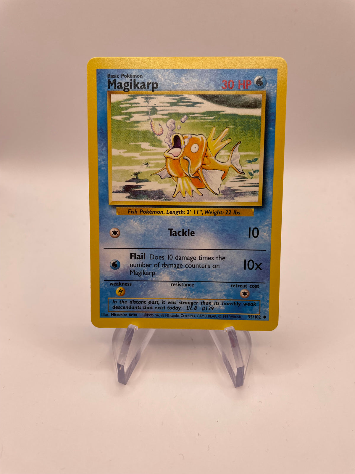 Pokemon Karte Base Set Magikarp 35/102 Englisch