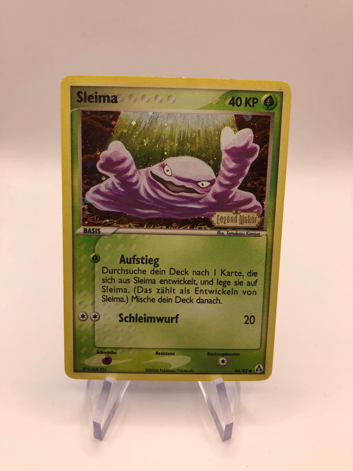 Pokemon Karte Stamp Sleima 54/92 Deutsch