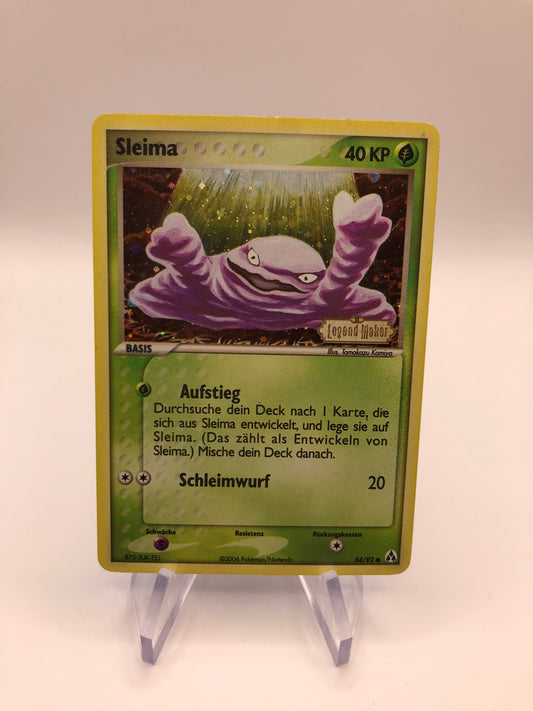 Pokemon Karte Stamp Sleima 54/92 Deutsch
