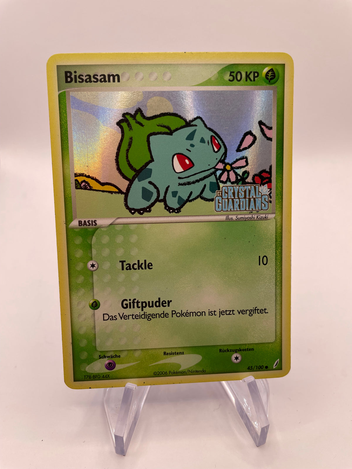 Pokemon Karte Holo Bisasam 45/100 Deutsch