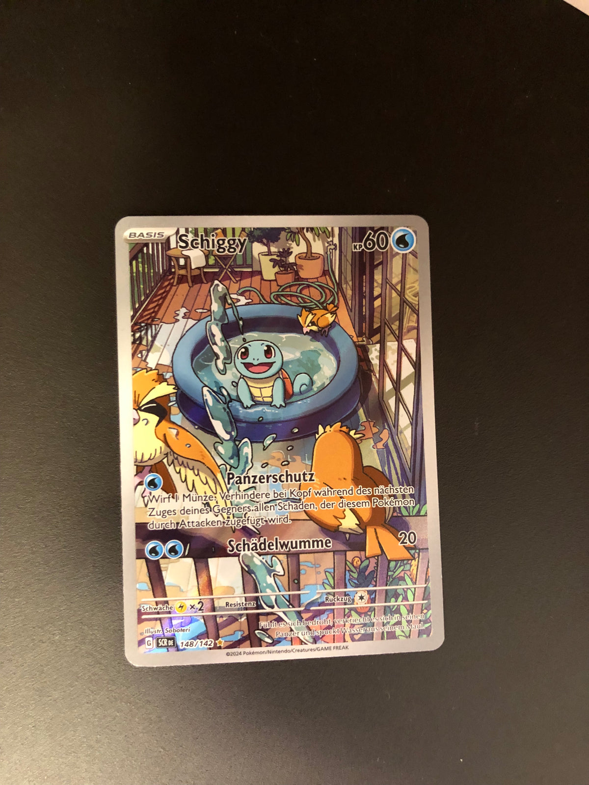 Pokemon Karte Art-Rare Schiggy 148/142 Deutsch