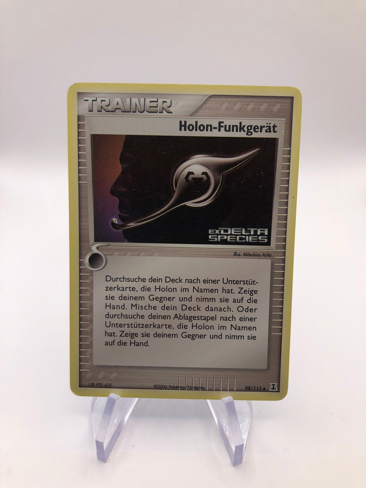 Pokemon Karte Trainer Stamp Holon-Funkgerät 98/113 Deutsch