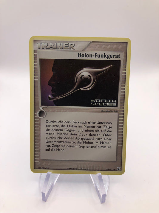 Pokemon Karte Trainer Stamp Holon-Funkgerät 98/113 Deutsch