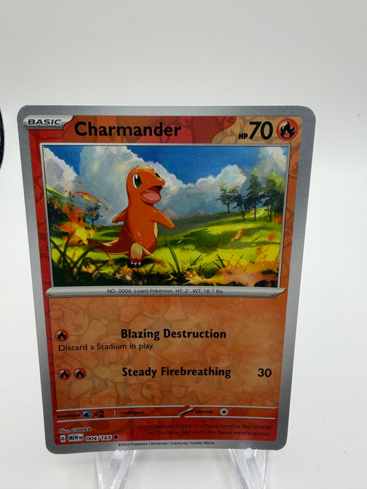 Pokemon Karte Reverse 151 Glumanda 4/165 Englisch