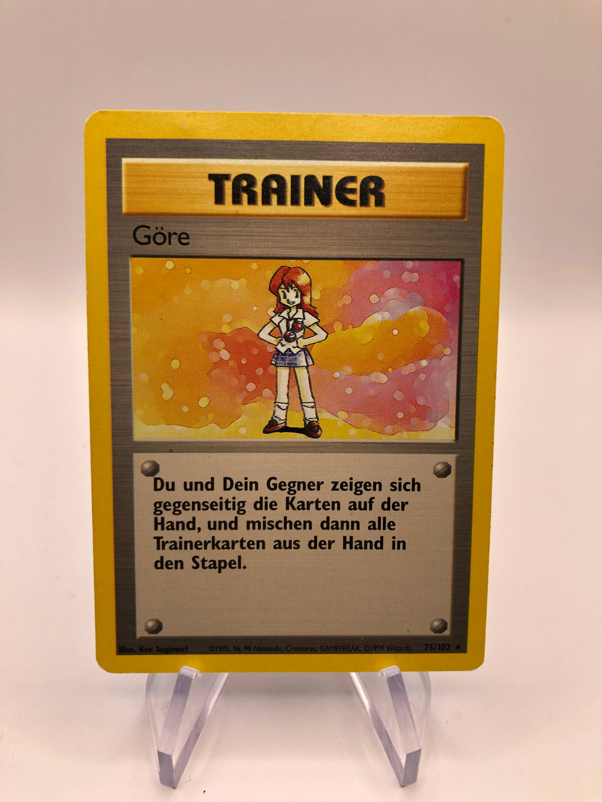 Pokemon Karte Base Set Trainer Göre 75/102 Deutsch