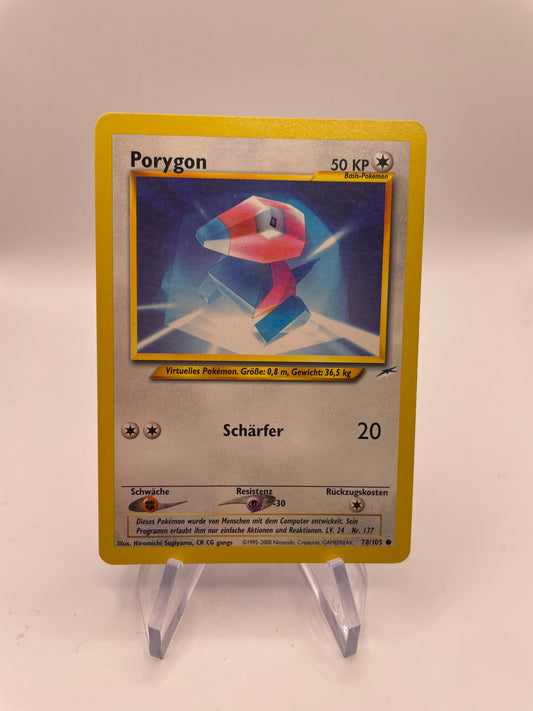 Pokemon Karte Neo Destiny Porygon 78/105 Deutsch