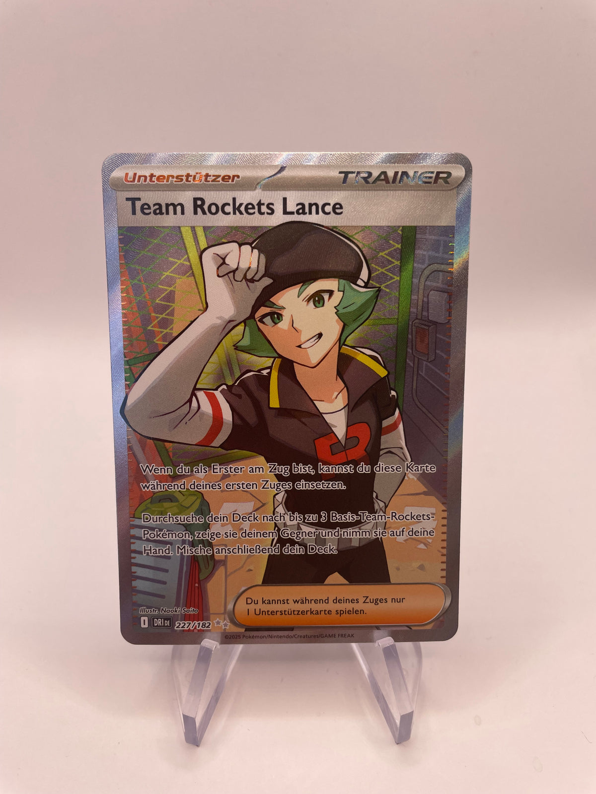 Pokemon Karte Trainer Team Rockets Lance 227/182 Deutsch