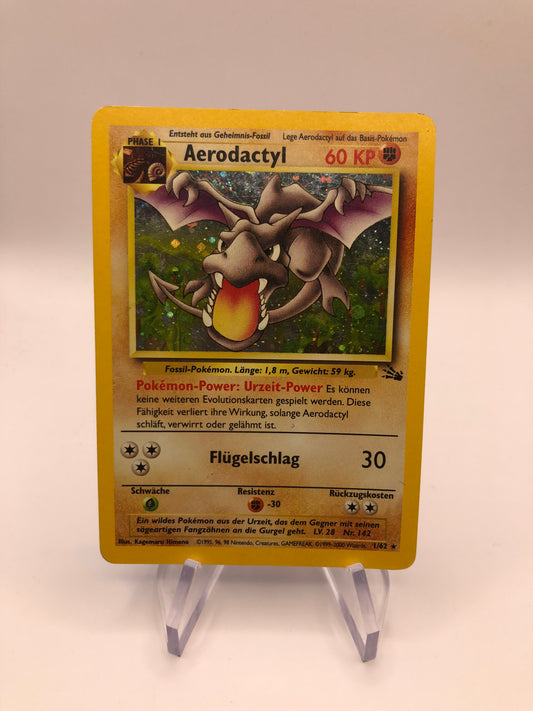 Pokemon Karten Holo Aerodactyl 1/62 Deutsch