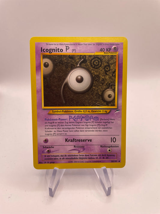Pokemon Karte Neo Destiny Icognito 58/105 Deutsch