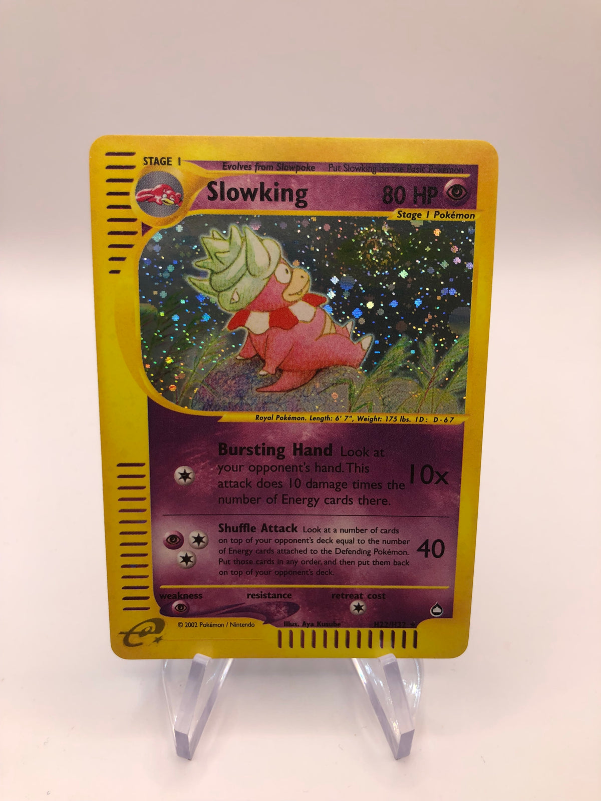 Pokemon Karte E-Series Laschoking H22/H32 Englisch