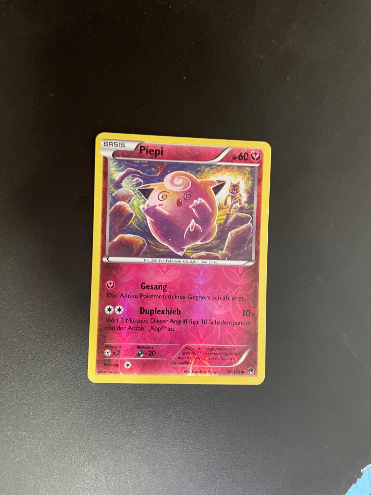 Pokemon Karte Reverse Piepi 81/122 Deutsch