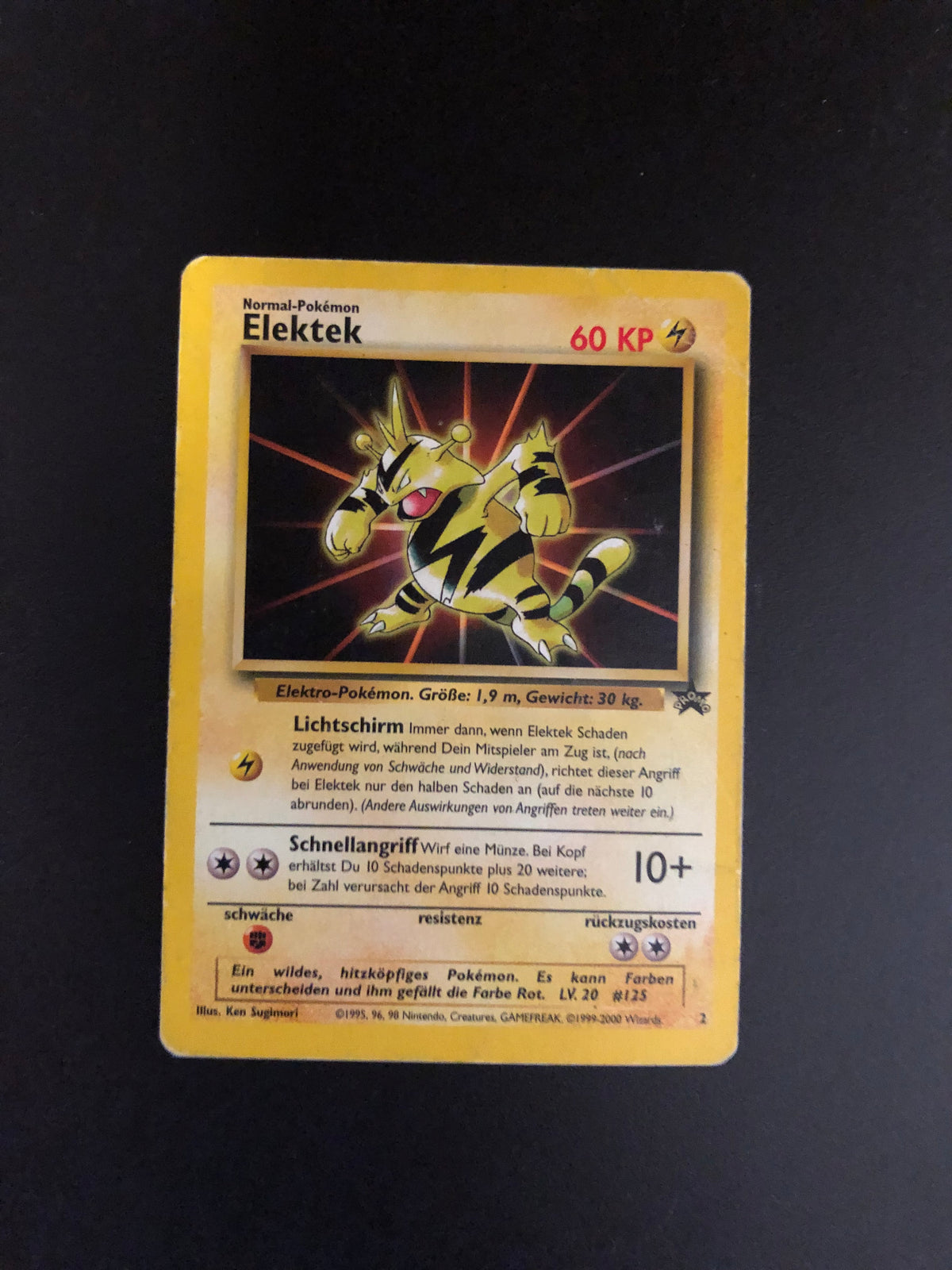Pokemon Karte Promo Elektek 2 Deutsch