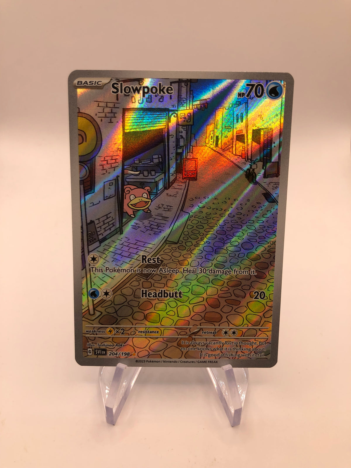Pokemon Karte Art-Rare Slowpoke 204/198 Englisch
