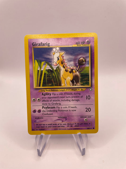 Pokemon Karte Girafarig Neo Genesis 58/111 Englisch