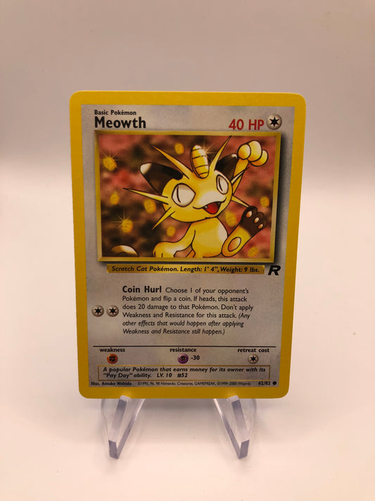 Pokemon Karte Mauzi 62/82 Rocket Englisch