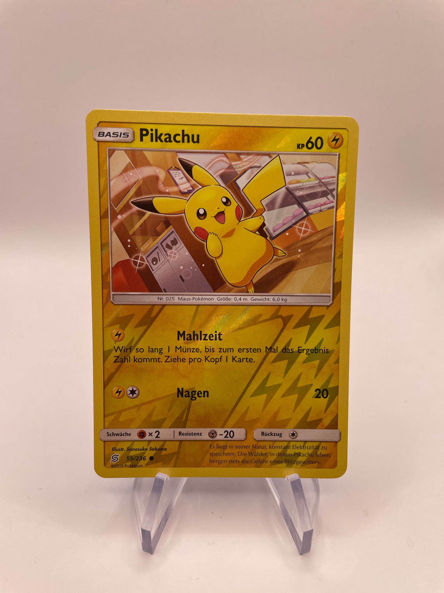 Pokemon Karte Reverse Pikachu 55/236 Deutsch