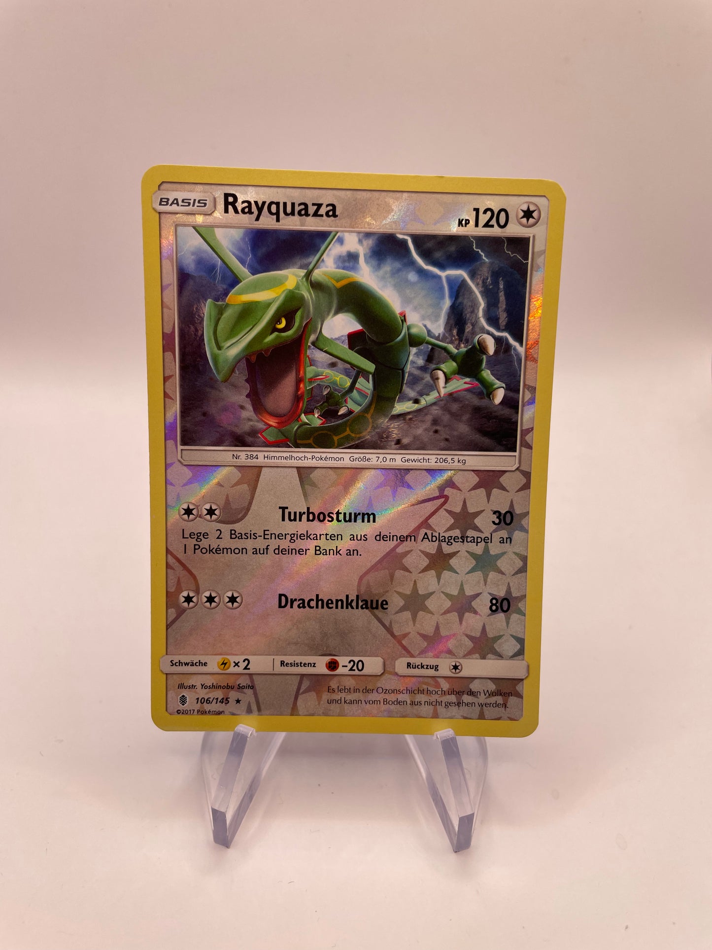 Pokemon Karte Reverse Rayquaza 106/145 Deutsch