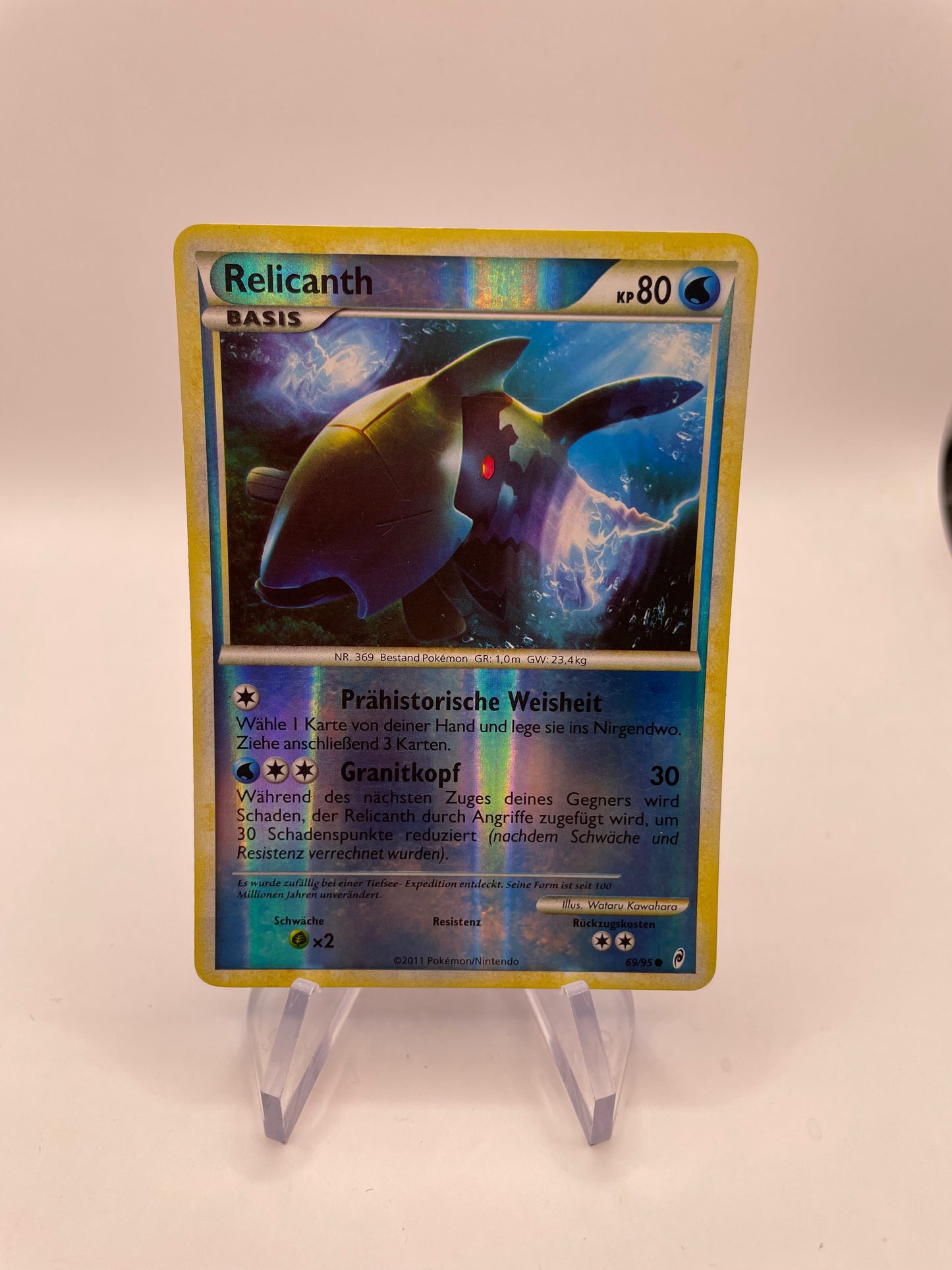 Pokemon Karte Reverse Relicanth 69/95 Deutsch