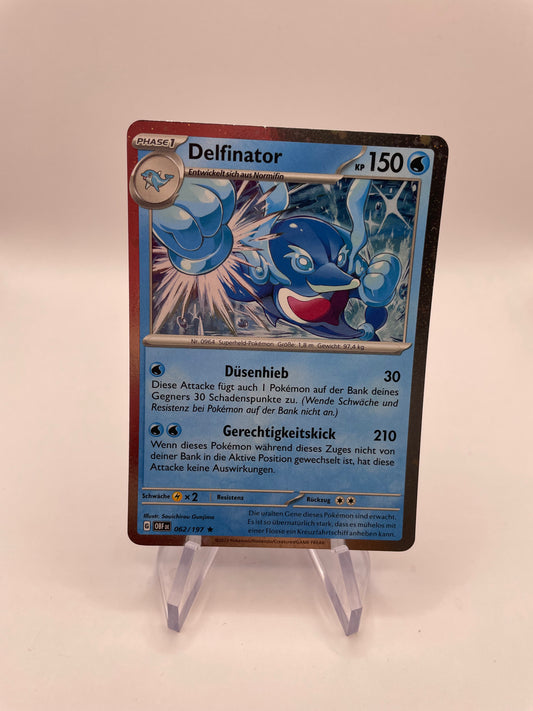 Pokemon Karte Holo Delfinator 62/197 Deutsch