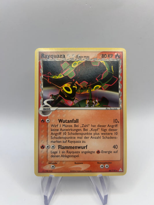 Pokemon Karte Delta Species Rayquaza 26/110 Deutsch