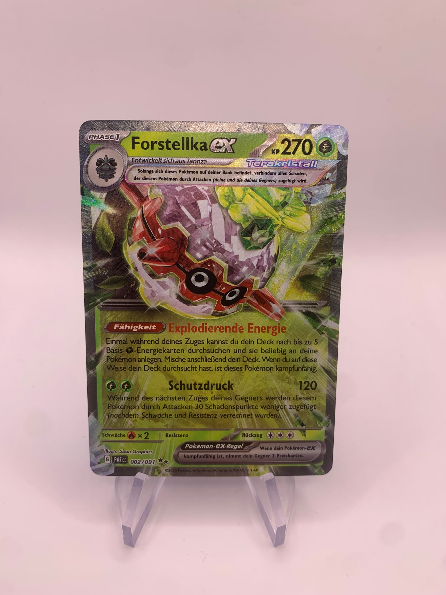 Pokemon Karte Ex Forstellka 2/91 Deutsch