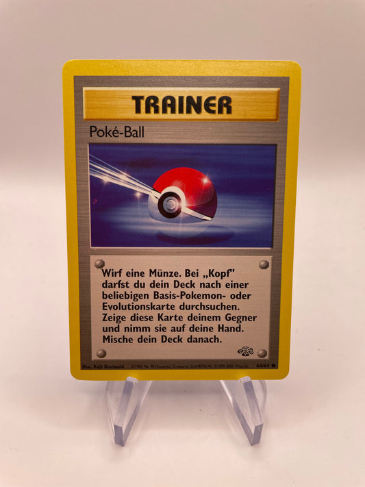 Pokemon Karte Trainer Poké-Ball 64/64 Jungel Deutsch