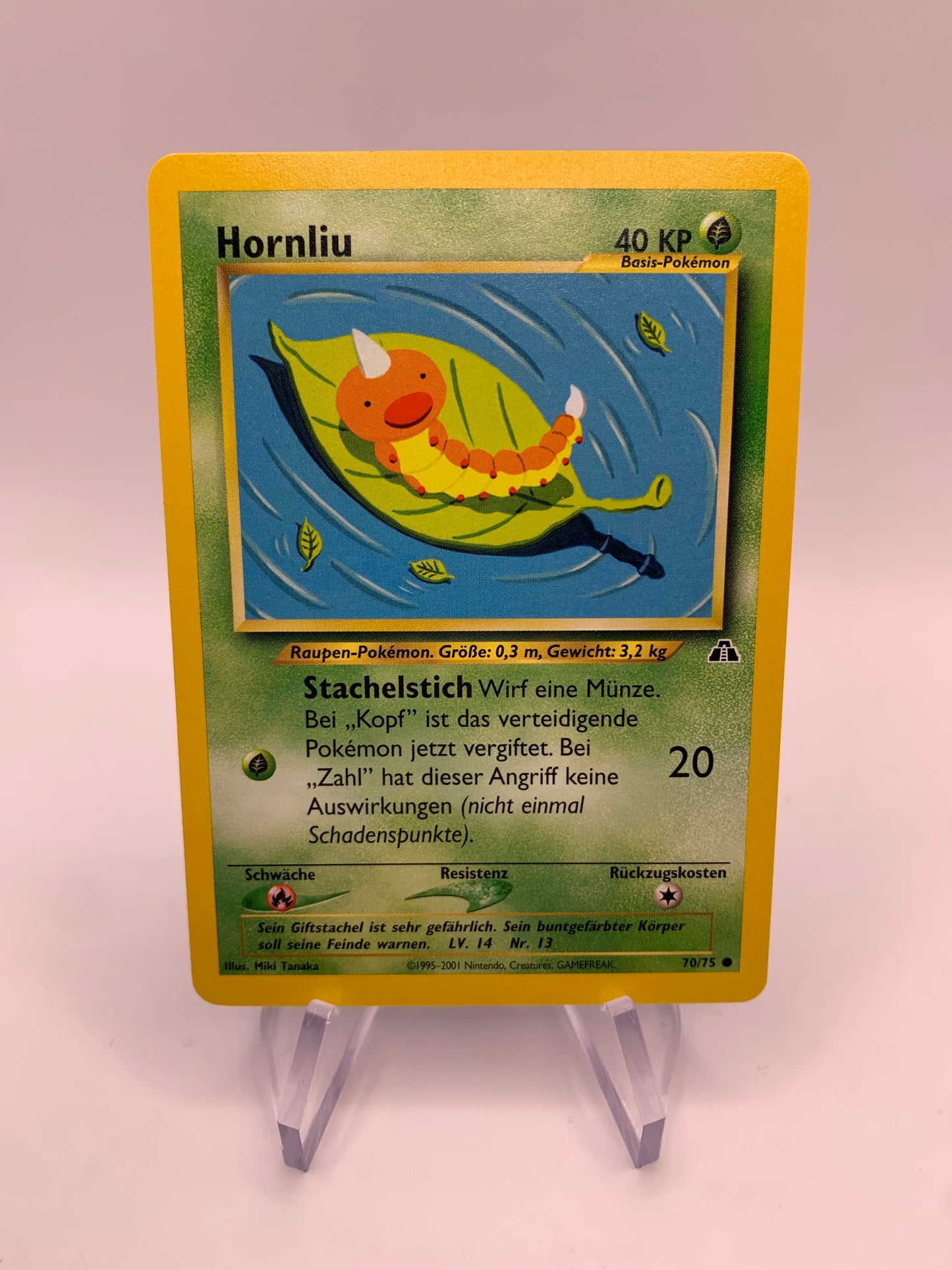 Pokemon Karte Hornliu 70/75 Neo Discovery deutsch