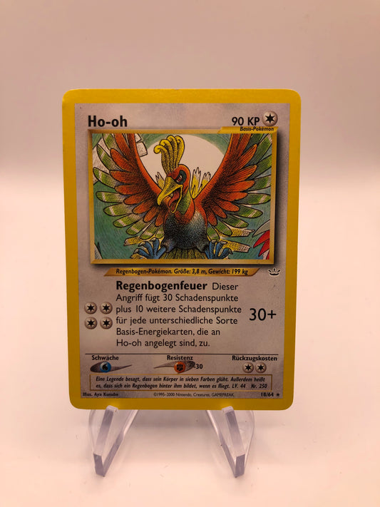 Pokemon Karte Neo Revelation Ho-oh 18/64 Deutsch