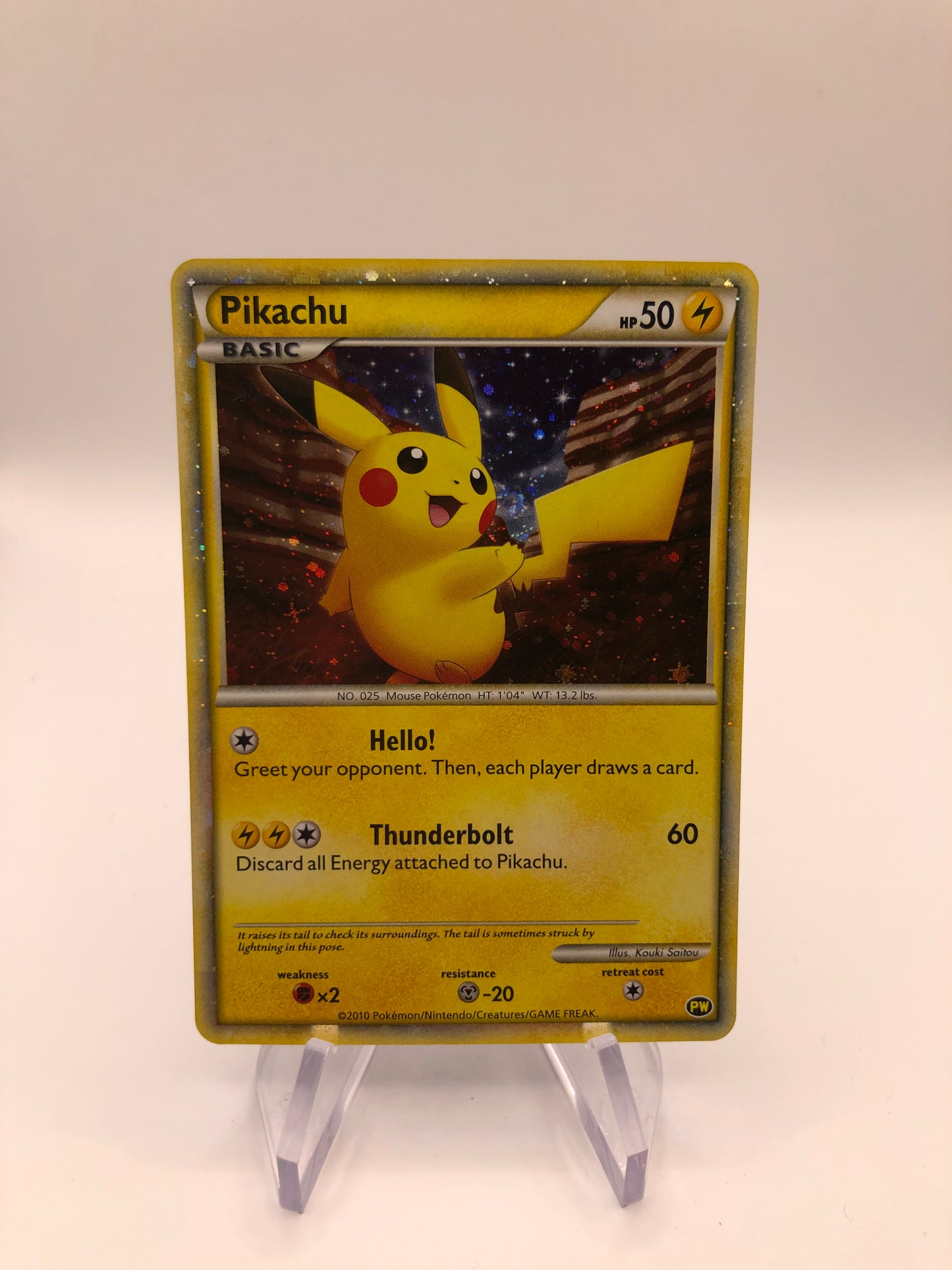 Pokemon Karte World Collection Pikachu PW Englisch