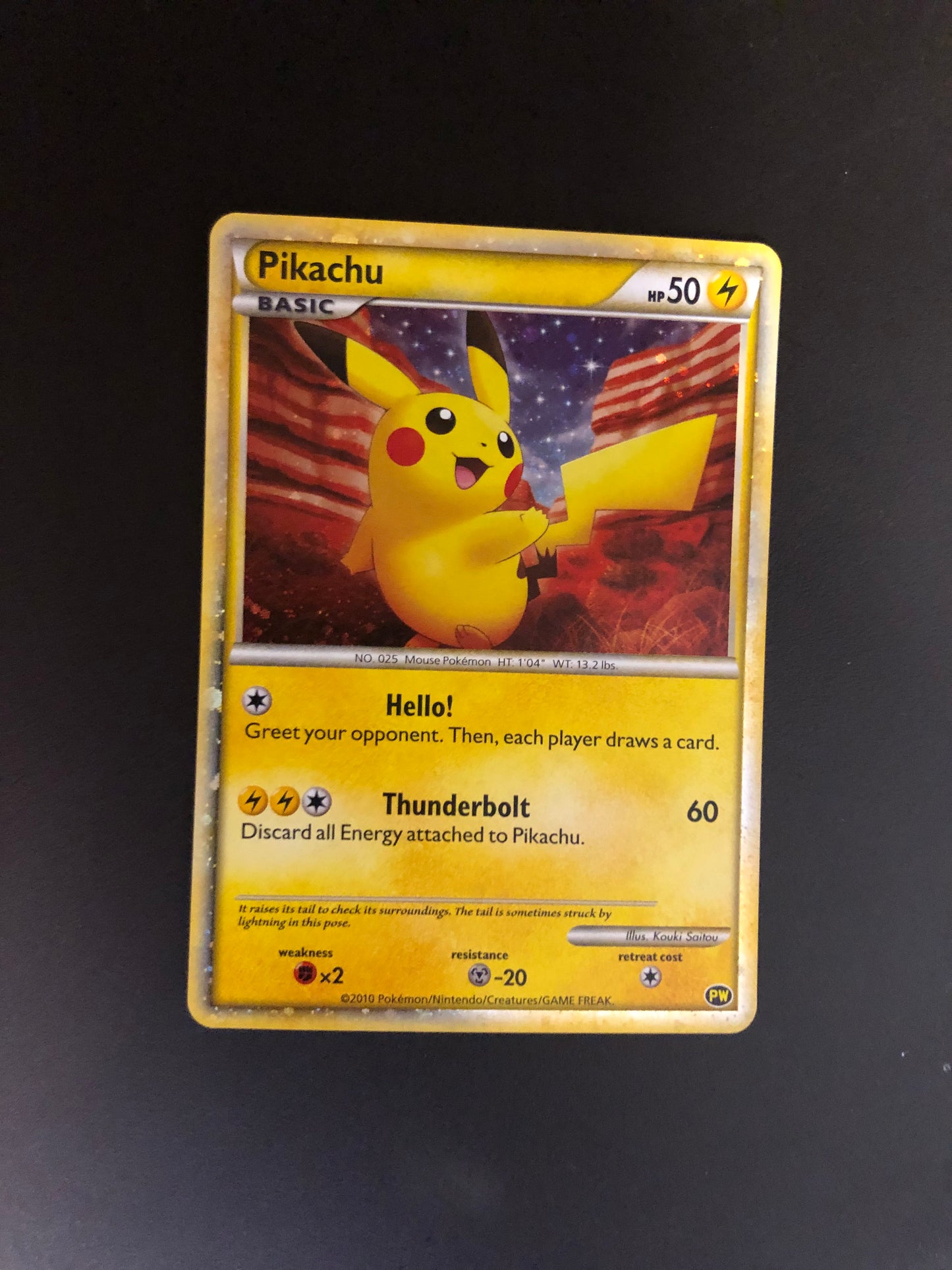 Pokemon Karte World Collection Pikachu PW Englisch