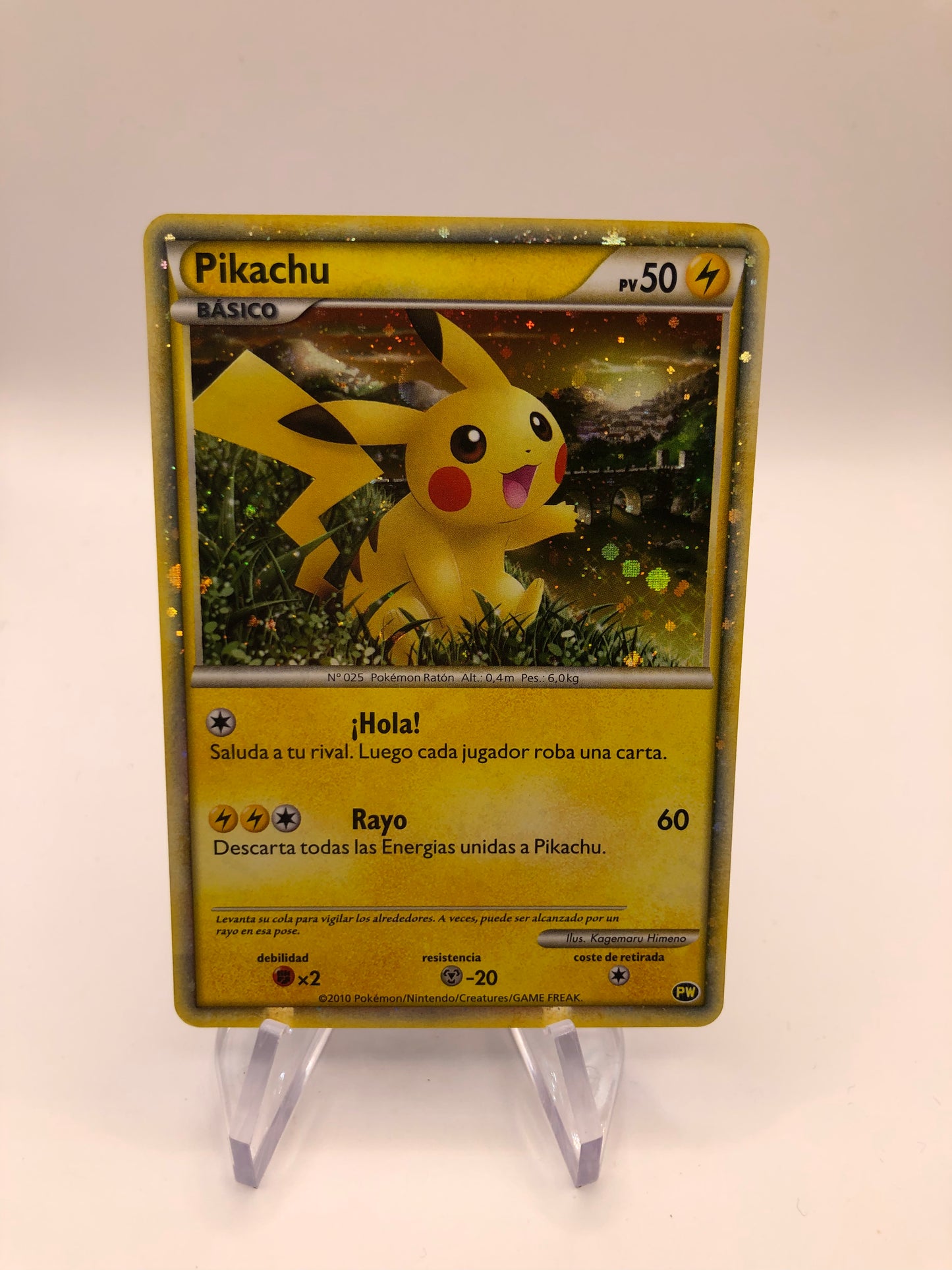 Pokemon Karte Word Collection Pikachu PW Spanisch