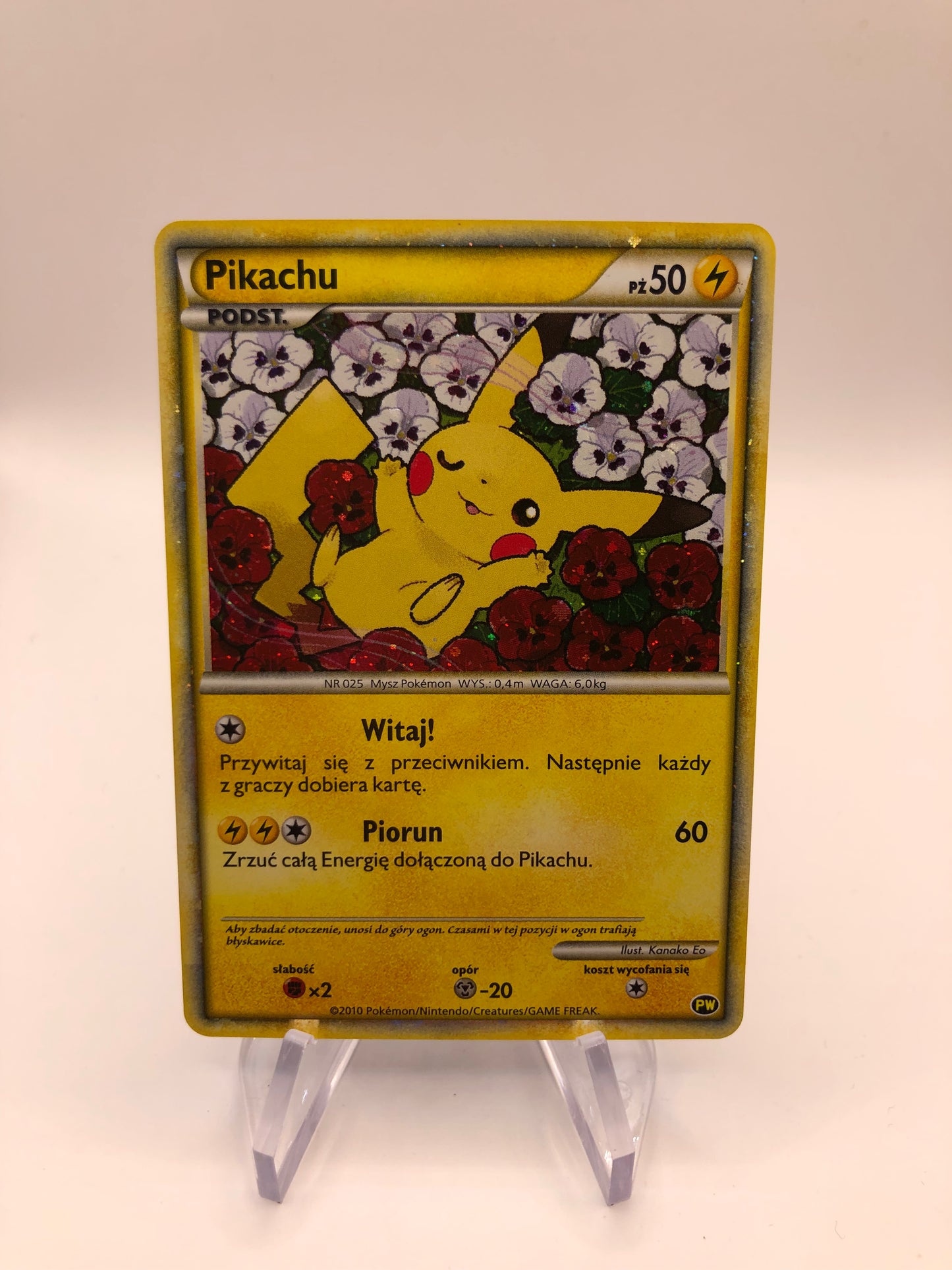 Pokemon Karte Word Collection Pikachu PW Polnisch