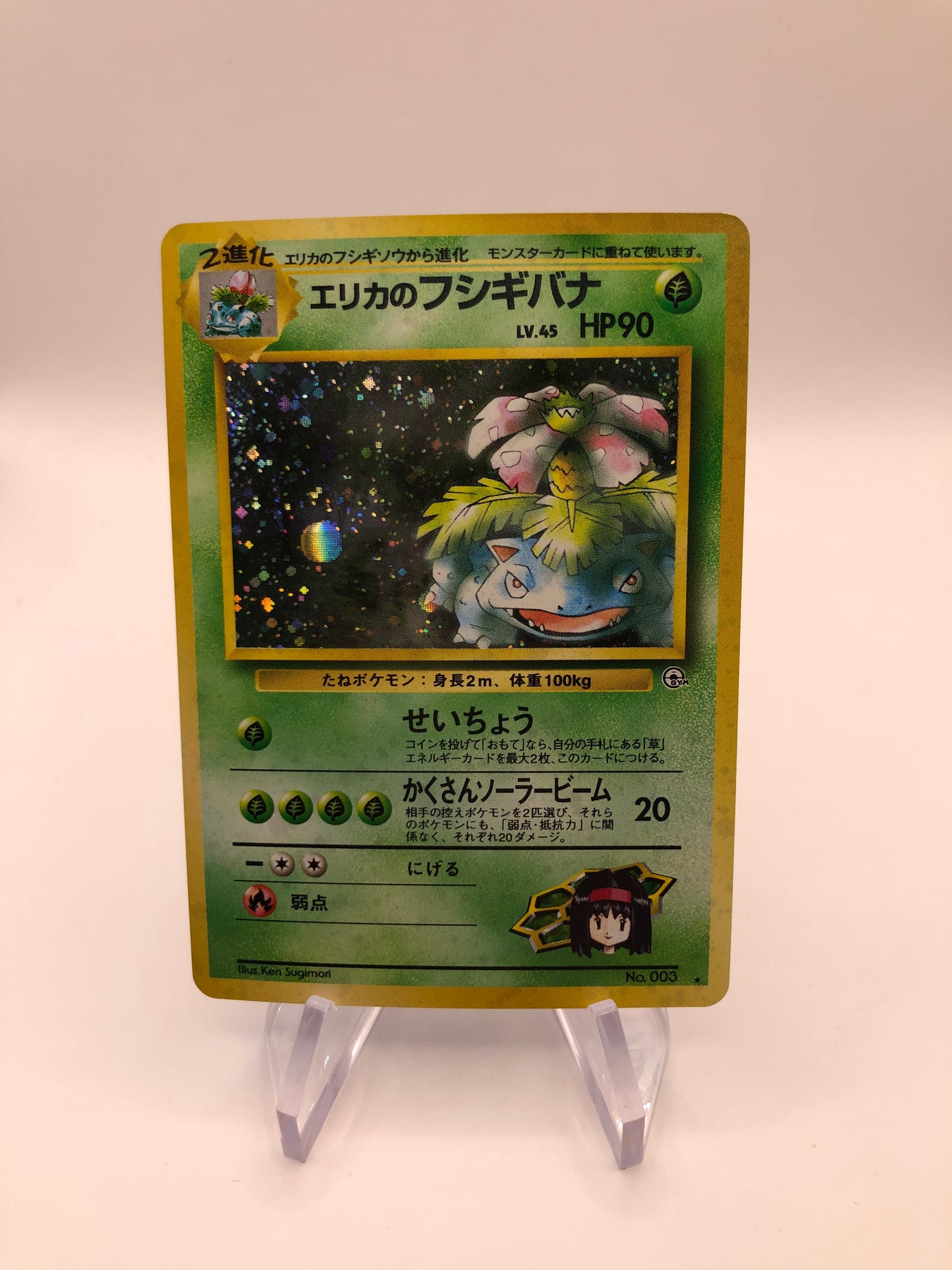 Pokemon Karte Holo Erikas Bisaflor No.3 Japanisch
