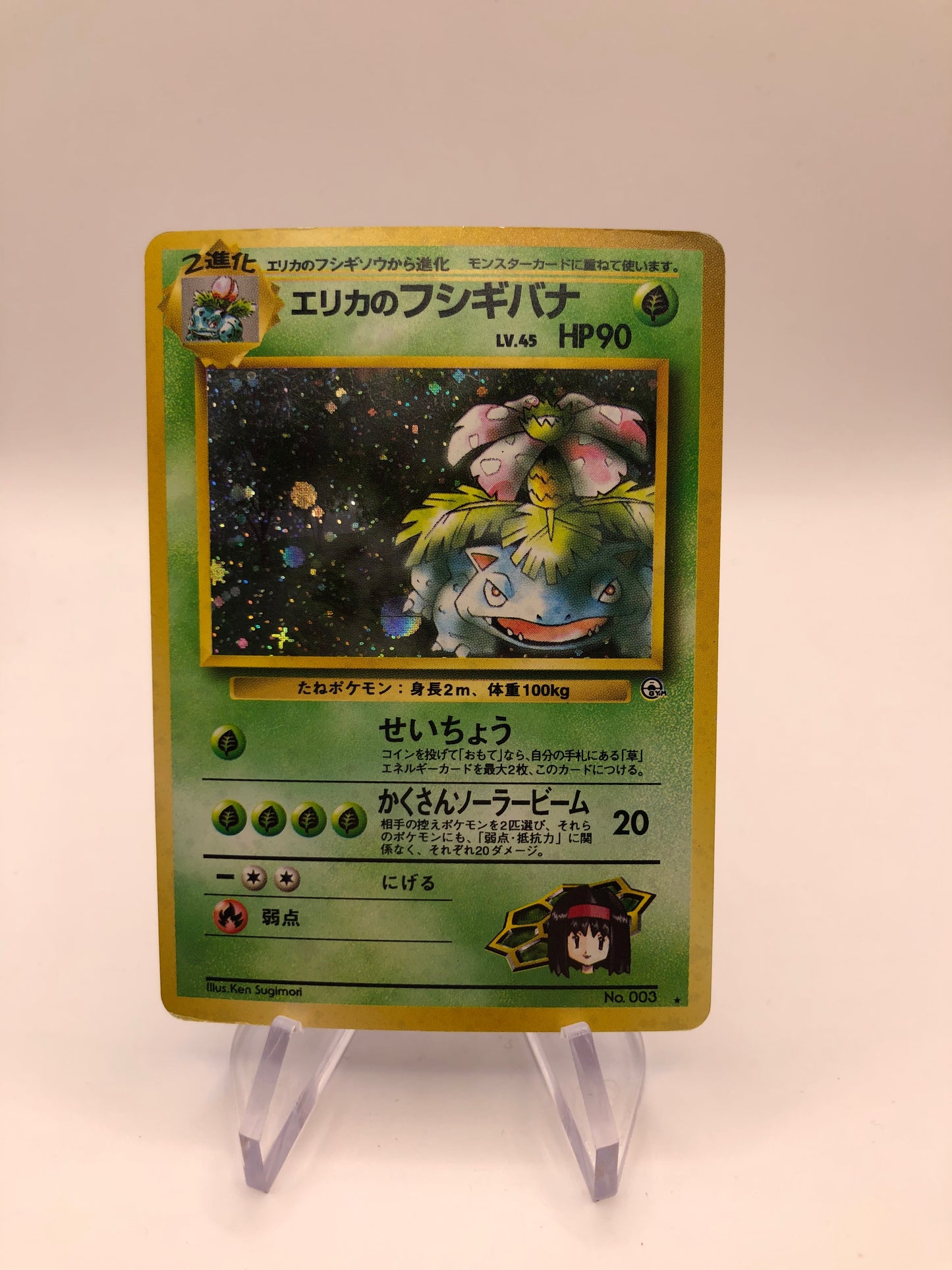 Pokemon Karte Holo Erikas Bisaflor No.3 Japanisch