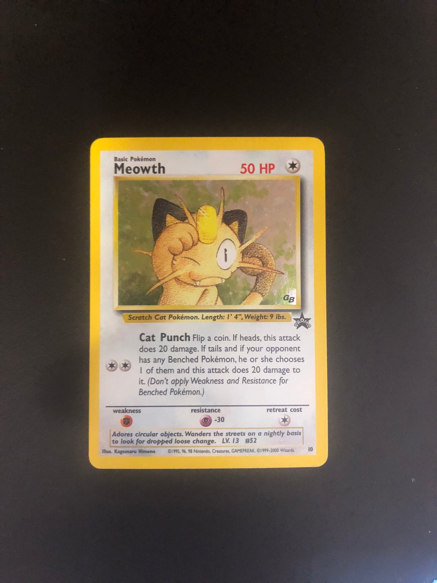 Pokemon Karte Promo Holo Mauzi 10 Englisch