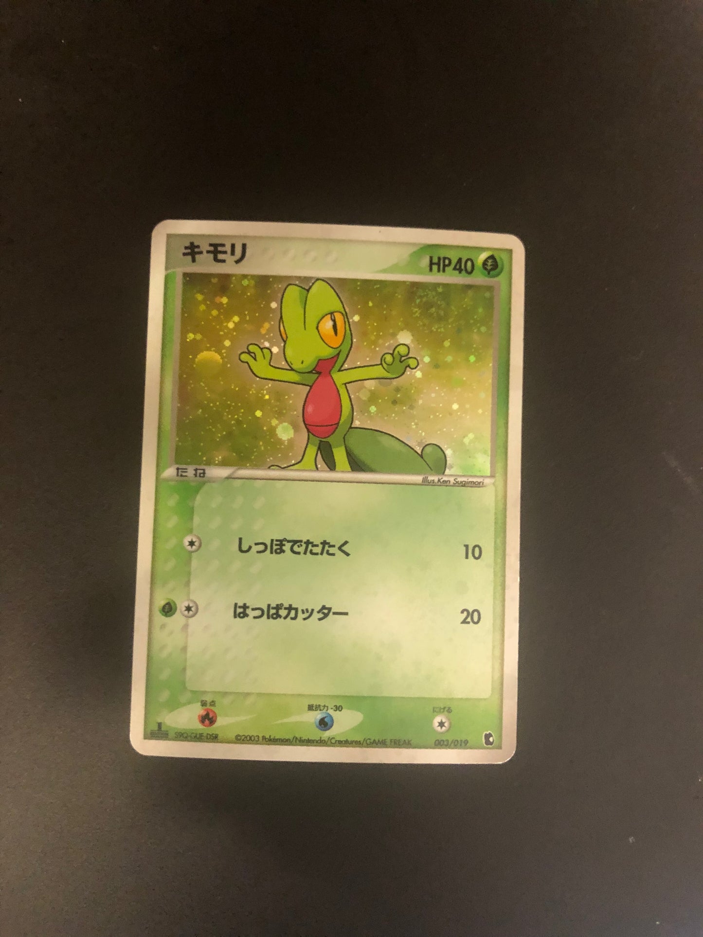 Pokemon Karte Holo 1st Edition Geckabor 3/19 Japanisch