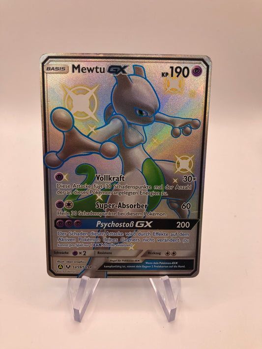 Pokemon Karte Shiny Gx Mewtu SV59/SV94 Deutsch